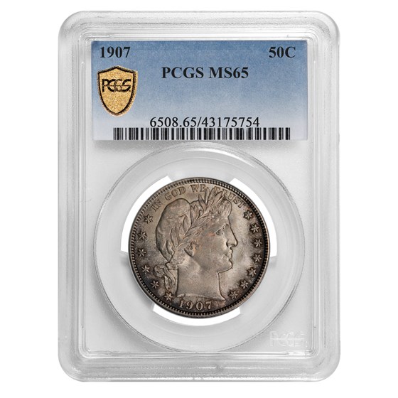 1907 Barber Half Dollar MS-65 PCGS 1907 Barber Half Dollar MS-65 PCGS